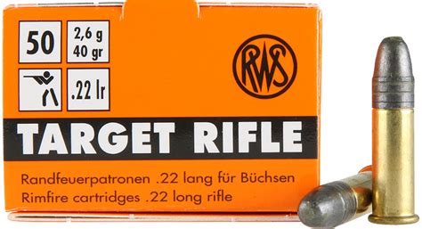 Rws Target Rifle Lr Lrn Grs Kleinkaliberpatronen Munition