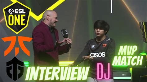 Interview Winner Fnatic Dj Elimination Fnatic Vs Entity Esl One