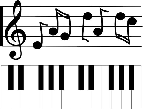 Piano Notes Clip Art