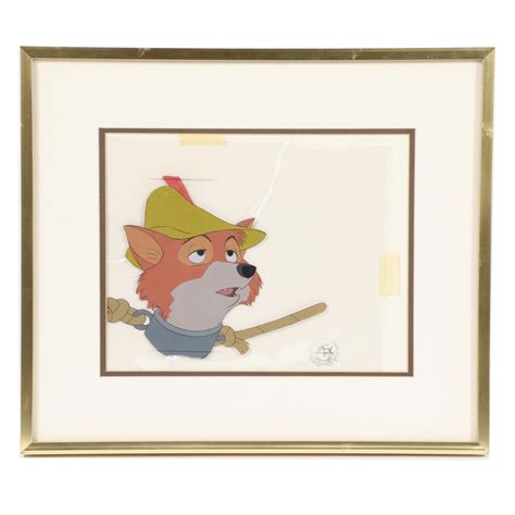 Lot Walt Disney Robin Hood Hand Painted Animation Cel 11 H X 14 W