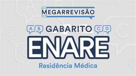 Enare Confira O Gabarito Preliminar Recursos E Caderno De