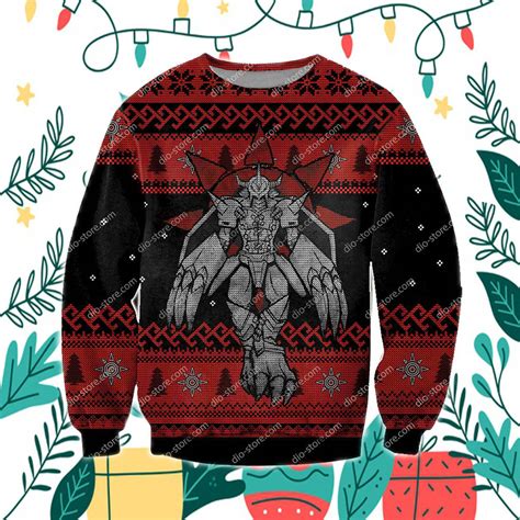 Digimon Wargreymon 3d Print Ugly Christmas Sweatshirt Best Christmas