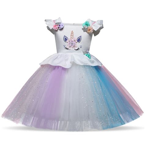 Unicorn Dress Girls Unicorn Costume Party & Birthday Dress In Multiple ...