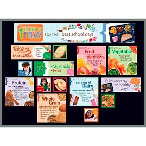 School Health Vegetables Bulletin Board Kit