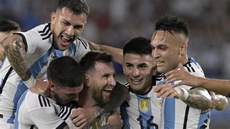 Hasil Argentina Vs Panama Lionel Messi Cetak Gol Indah Argentina