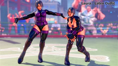 STREET FIGHTER V MODS LAURA LATEX PC ONLY YouTube