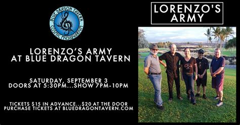 Lorenzo S Army Blue Dragon Tavern Cosmic Musiquarium