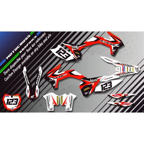 ALPINESTARS CA4A Graphic Kit HONDA CRF 450X Custom Graphics Mx