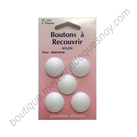 Boutons à recouvrir nylon n22 Atelier Tissage et Mercerie