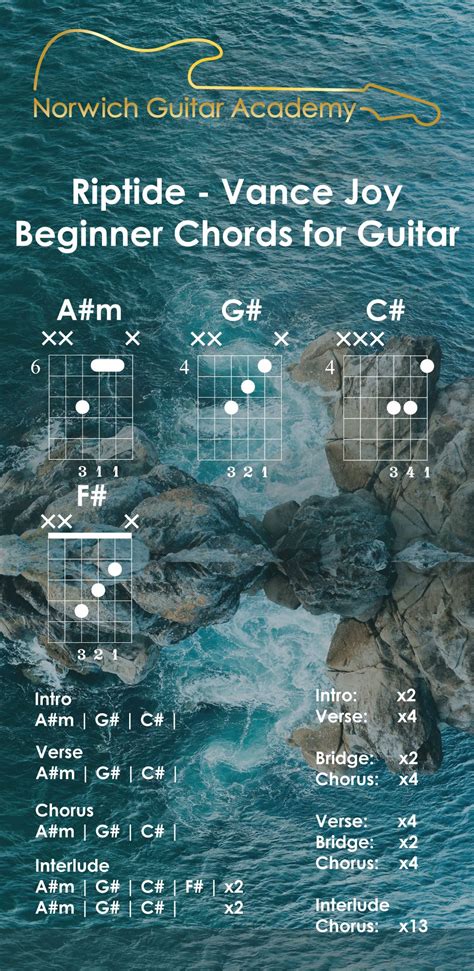 Riptide Vance Joy Beginner Chords Guitar Lesson Basic Guitar