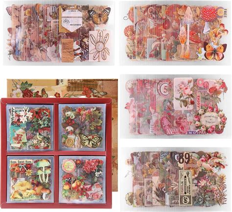 Ptyism 510 Pièces 100 Feuille Autocollant ScrapbookingStickers