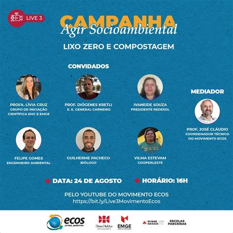 Movimento Ecos Realiza Live Sobre Lixo E Compostagem Movimento Ecos