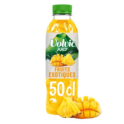 VOLVIC Boisson aromatisée juicy au jus de fruits exotiques 50cl pas