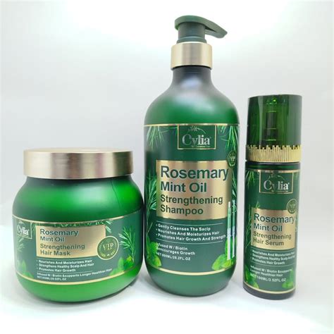 nabor dlia uxoda za volosami cylia rosemary mint oil maska dlia volos