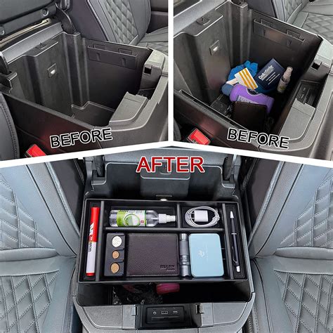 TOPINSTALL Center Console Organizer Tray Compatible With Chevy