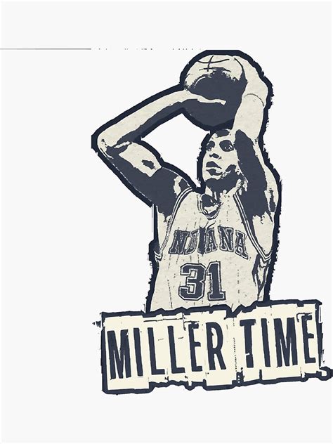 Reggie Miller Choke Basketball Sticker For Sale By Swaratdr Redbubble