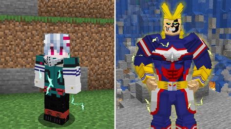 เมื่อได้รับพลัง One For All ของ All Might Minecraft Youtube