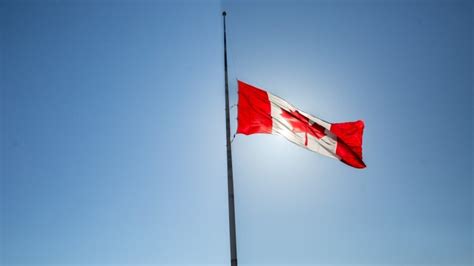 Tradition and rules govern protocol of lowering Canadian flag to half ...