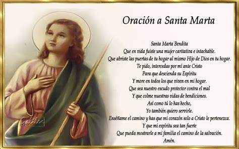 La Oracion A Santa Marta