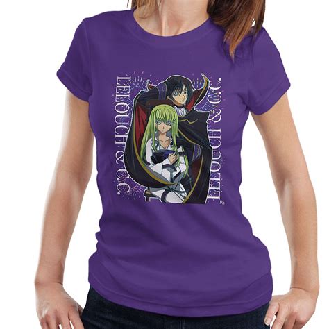 Lelouch And Cc Code Geass Womens T Shirt Fruugo