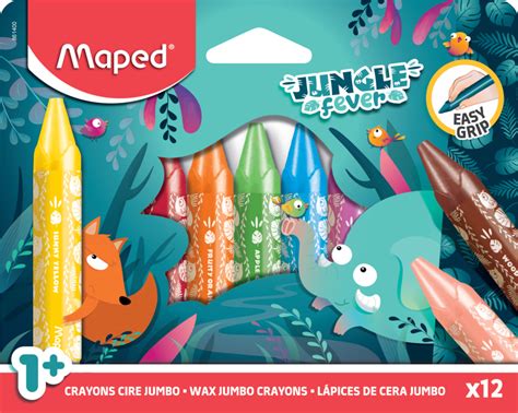 MAPED Jungle Jumbo Wax Crayons 12s Maped Helix SA