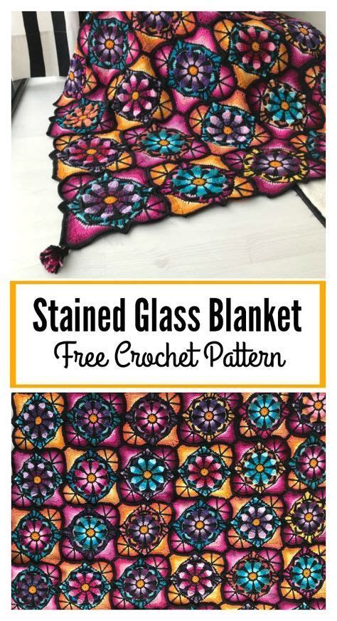 Ideas For Crochet Afghan Stained Glass Yarns In With Images