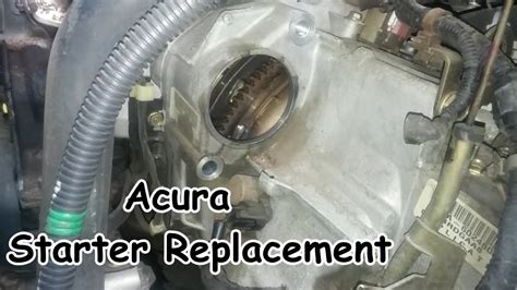 Acura 32l Tl Cl Starter Motor Replacement Youtube