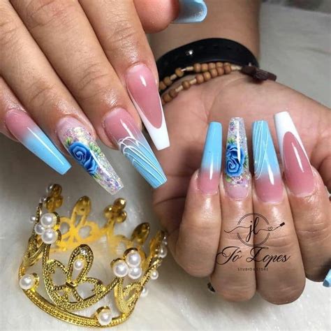 40 Hermosas Ideas Para Uñas Azul Cielo 💙💙💙 Lamasdiosa Lifestyle