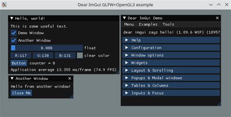 Dear ImGui quickstart