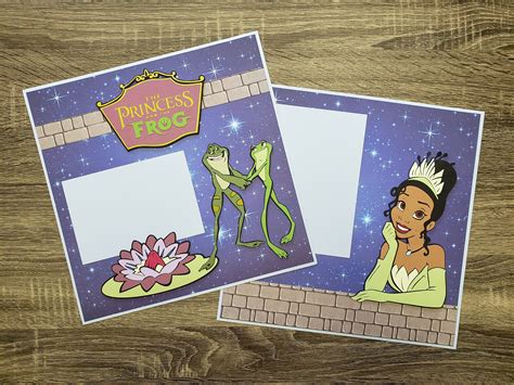 109 Tiana Princess And The Frog Disney 2 Page 12x12 Scrapbook Etsy