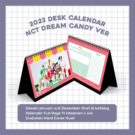 Jual Kalender Nct Dream I Kpop Desk Calendar Nct Dream Season