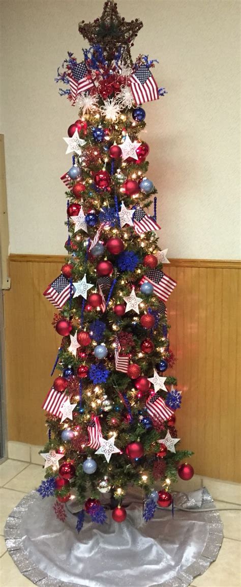 Patriotic Christmas Tree | Festive Holiday Decorations