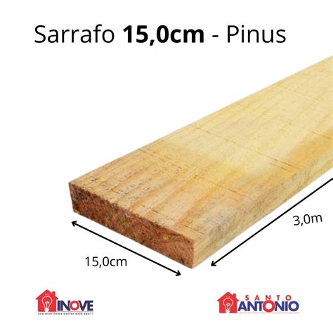 Sarrafo Pinus Cm X Metros Unidade Deposito Santo Antonio