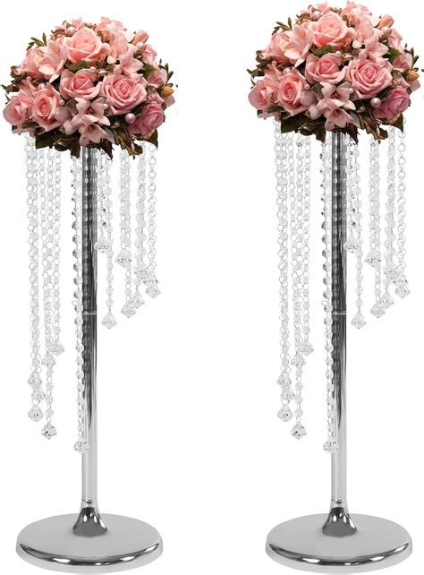 Amazon Wedding Centerpieces Silver Flower Vase Pcs Inch