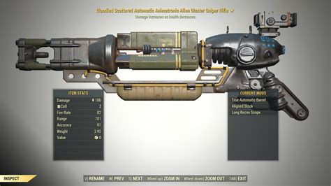 Hybrid 1 Bloodied Animatronic Alien Blaster Fallout 76 Pc Buy