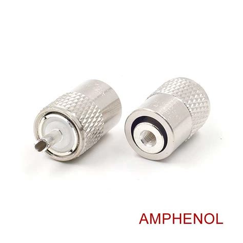 AMPHENOL UHF PL 259 Male Solder Coax Connector For 50ohm Low Loss RG