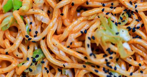 Minute Gochujang And Peanut Butter Noodles Recipe Samsung Food