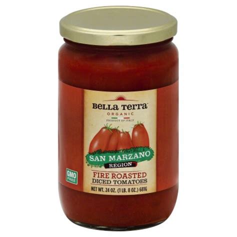 Bella Terra Organic Fire Roasted Diced Tomatoes 24 Oz Harris Teeter