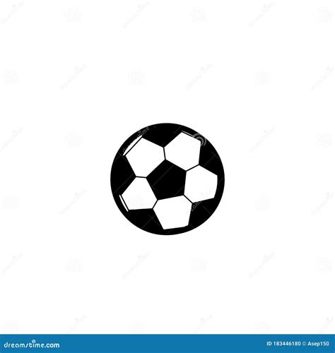 Football Or Soccer Ball Logo And Icon Stock Vector Illustration Of