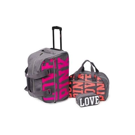 Three Piece Travel Set Victorias Secret Pink® Victorias Secret 148 Liked On Polyvore