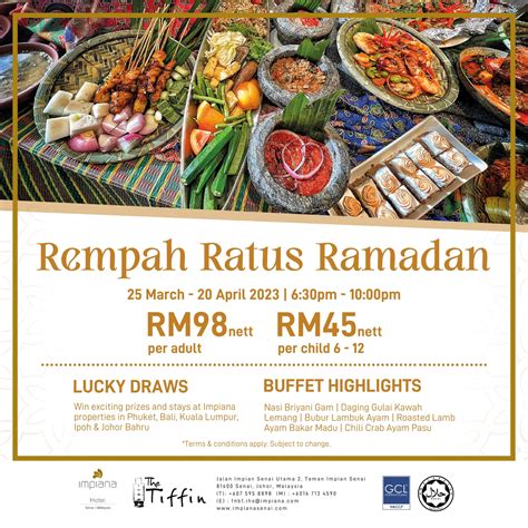 Buffet Ramadan Rempah Ratus Ramadan Di Impiana Hotel Senai