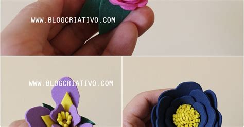 Blog Criativo Fa A Voc Mesma Flores De Eva Sem Frisador Diy Flor