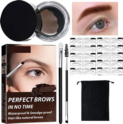 Eyebrow Stamp And Stencil Kit Eyebrow Stamp One Step Brow Pomade