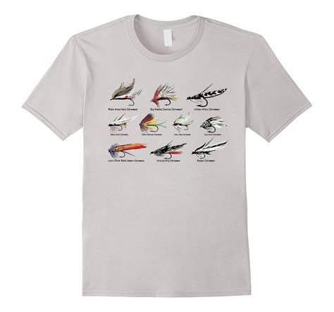 Vintage Fly Fishing Lures in Color T-shirt-PL – Polozatee