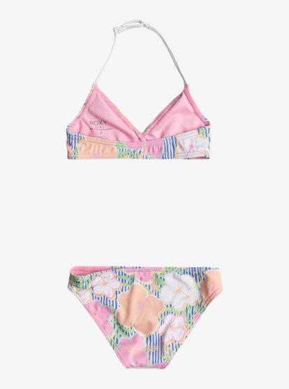 Tiny Flower Triangle Two Piece Bikini Set For Girls 2 7 Roxy