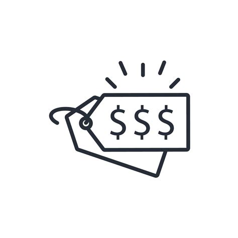 expensive icon editable strokelinear style sign   web design