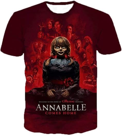 Teehaha Annabelle Comes Home Horror Movies 3d Printed T Shirts Men