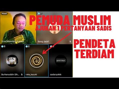 PENDETA INI KEMBALI B0N YOK DGN SATU PERTANYAAN MUSLIM CERDAS Viral