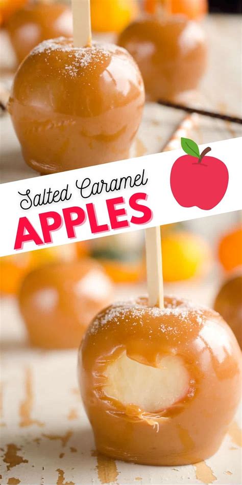 Salted Caramel Apples Fall Dessert