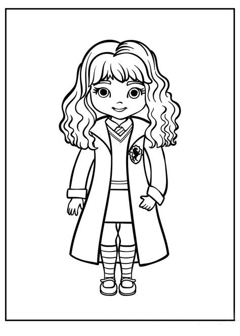 Dibujos Animados Hermione Granger Para Colorear Imprimir E Dibujar